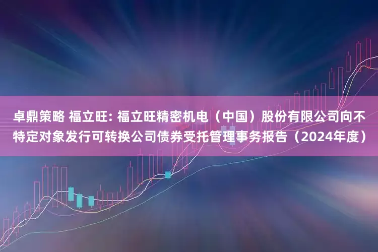 卓鼎策略 福立旺: 福立旺精密机电（中国）股份有限公司向不特定对象发行可转换公司债券受托管理事务报告（2024年度）