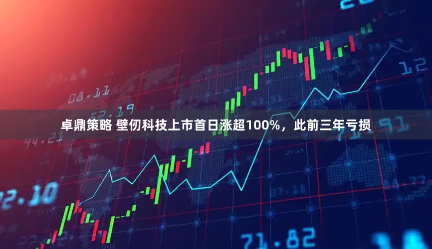 卓鼎策略 壁仞科技上市首日涨超100%，此前三年亏损